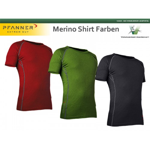 MAGLIA MERINO PFANNER A MANICHE CORTE